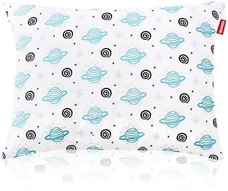  Small Pillow With Name Tag 2 Pack, 11" X 7" X 2.5" Mini Pillow For Preschool And Airplane Car Travel, Great Tiny Pillow For Baby Kids Neck, Back, Lumbar, Knee Gap And Dogs Daycare, Grey And Navy