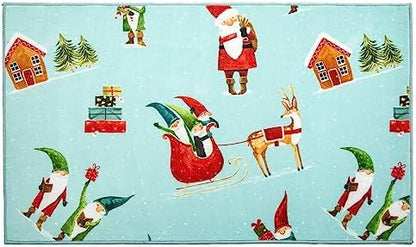  Levtex Home Merry & Bright Collecion - Gnome For The Holidays Quilt - Full/Queen - Christmas Gnomes - Red, Green And White - Quilt (86x86in.) - Reversible - Polyester