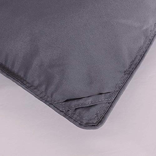  Plush Down Alternative Comforter Twin - Gray Duvet Insert With Corner Tabs - All-Season Hypoallergenic Comforter Reversible - 100% Plush Down Alternative Fill - Twin XL, Gray