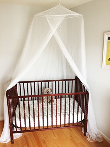  Extra Large Mosquito Net Premium Quality For Single To Cal King Size Beds + Cribs, Conical Netting, Spacious Bed Canopy: Extra Wide And Long, Indoor Outdoor Use, Ideal Travel Net