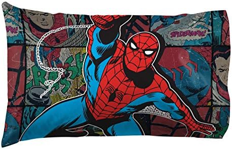  Jay Franco Minecraft Diamond Life 1 Pack Pillowcase - Double-Sided Super Soft Bedding - Featuring Minecraft's Sword & Pickaxe (Official Minecraft Product)