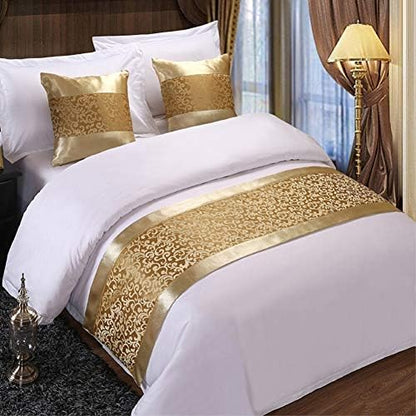  Champagne King Bed Scarf Runner Bedding Scarves For Home Hotel Guesthouse