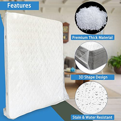  Queen Mattress Bag For Moving And Storage, 5 Mil Thick Plastic And Reusable Mattress Storage Bags Queen Size For Mattress Up To 14 Inches