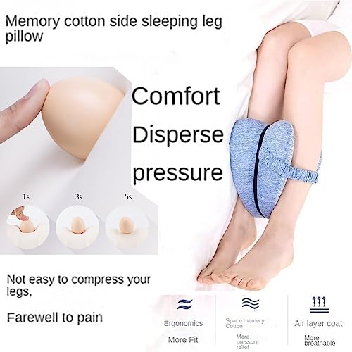  YiYLunneo Smoothspine Alignment Pillow - Relieve Hip Pain & Sciatica, Smooth Spine Alignment Pillow, Smoothspine Improved Leg Pillow For Sleeping Side Sleeper (Grey, 1PCS)