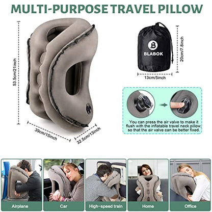  BLABOK Sleep Comfortably During Travel With Our Portable Neck Pillow To Prevent Neck And Shoulder Pain (D3)