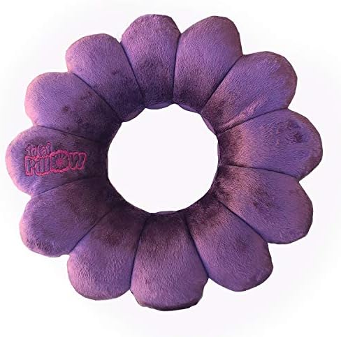  Total Pillow Airplane Travel Pillow, Brushed Microfiber Neck-, Head-, And Lumbar-Support Pillow, Microbead Twistable/Contours Any-Position Travel Pillow, Black