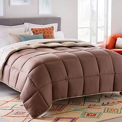  Comforter Duvet Insert Full White Down Alternative All Season Microfiber-Full Size - Box Stitched