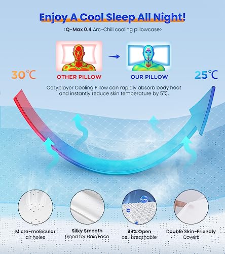  Ultra Pain Relief Cooling Pillow For Neck Support, Adjustable Cervical Pillow Cozy Sleeping, Odorless Ergonomic Contour Memory Foam Pillows, Orthopedic Bed Pillow For Side Back Stomach Sleeper