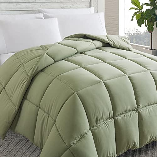  Cosybay Down Alternative Comforter (Black, Full) - All Season Soft Quilted Full Size Bed Comforter - Reversible Lightweight Duvet Insert With Corner Tabs - Winter Summer Warm Fluffy, 82x86 Inches