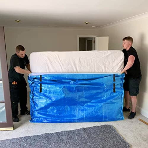  Mattress Storage Bag, Heavy-Duty Waterproof With 8 Handles Mattress Cover For Moving, Strong Zipper, Reusable, Ultra-Thick Mattress Protector (Queen)