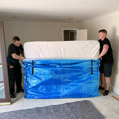  Mattress Storage Bag, Heavy-Duty Waterproof With 8 Handles Mattress Cover For Moving, Strong Zipper, Reusable, Ultra-Thick Mattress Protector (Queen)