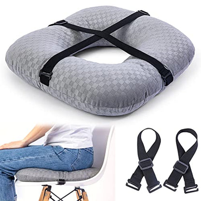  Donut Pillow For Tailbone Pain Relief Cushion, Bed Sore Cushions For Butt, Donut Pillow For Postpartum, Pregnancy, Hemorrhoids, Sciatica Pain, Donut Cushion Suitable For Office, Car, Bed And Sofa