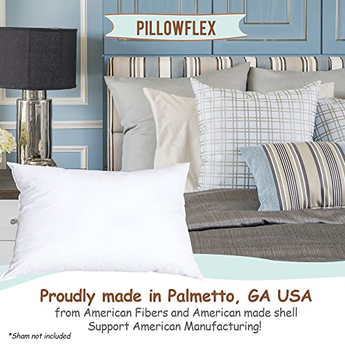  Pillowflex Synthetic Down Pillow Insert - 16x26 Down Alternative Pillow, Ultra Soft Body Pillow, Large Standard Body Bed Sleeping Pillow - 1 Decorative Pillow Form