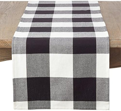  Occasion Gallery Black 3-Piece Holiday Buffalo Plaid (King Size) Duvet Cover (Filling NOT Included) Set 104" X 94" Rectangular, 100% Cotton