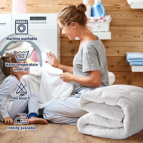  King Size Mattress Pad,Soft Quilted Fitted Mattress Pad Cover, Plush Soft Pillowtop Mattress Topper With Elastic Overfilled Down Alternative Filling(8-21”Deep Pocket)