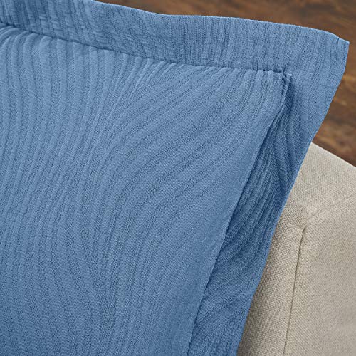  Cascade Cotton Jacquard Matelassé 3-Piece Bedspread Set