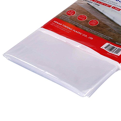 Mattress Storage Bag Mattress Disposal Bag Full/Twin Size 54-Inch By 87-Inch Clear