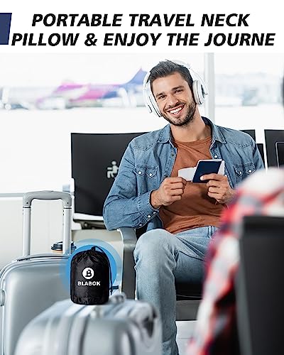  BLABOK Airplane Pillow Comfortable And Portable, Travel Neck Pillow With Washable Cover (C4)