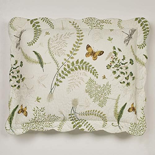  Of Class Butterfly Eden Embroidered Butterfly Kisses On Moss Green Rectangle Pillow 14 X 20 Inches