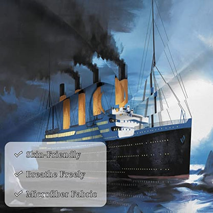  1 Pack Titanic Pillow Covers Super Soft Rectangle Decorative Throw Pillowcase With Envelope Closure Wrinkle Fade And Stain Resistant 20x30