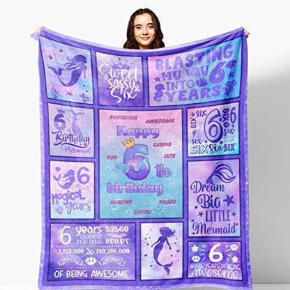  Henazin 9 Year Old Girl Gifts, Birthday Gifts For 9 Year Old Girl, Gifts For 9 Year Old Girls Blanket 50"X60", 9 Year Old Birthday Gifts For Daughter Granddaughter, 9th Birthday Decorations For Girl