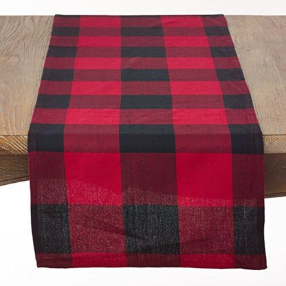  Occasion Gallery Black 3-Piece Holiday Buffalo Plaid (King Size) Duvet Cover (Filling NOT Included) Set 104" X 94" Rectangular, 100% Cotton