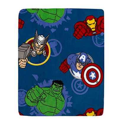 Disney Marvel Spidey And His Amazing Friends Blue, Red And White Spidey Team Super Soft Toddler Blanket