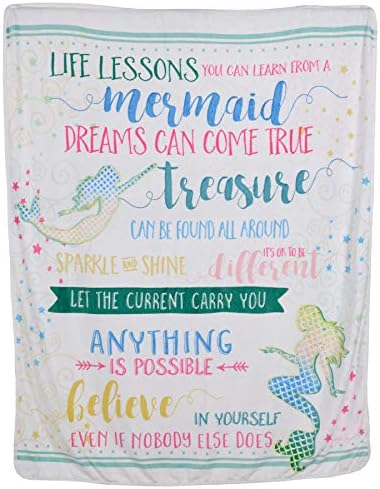  Premium Flannel Blanket - Inspirational Gift For Friends, Family - Birthday, Get Well - Comforting Super Soft Flannel Blanket (50x60 Inch) - Art By Jennifer Pugh (Life Lessons From A Unicorn)