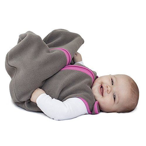  Baby Sleeping Bag Sack - Premium Polar Fleece, Indoor Wearable Blanket - Boys & Girls. Fits Infants, With Convenient Shoulder Straps For Safe & Comfortable Sleep, Mocha, Medium (6-18 Months)