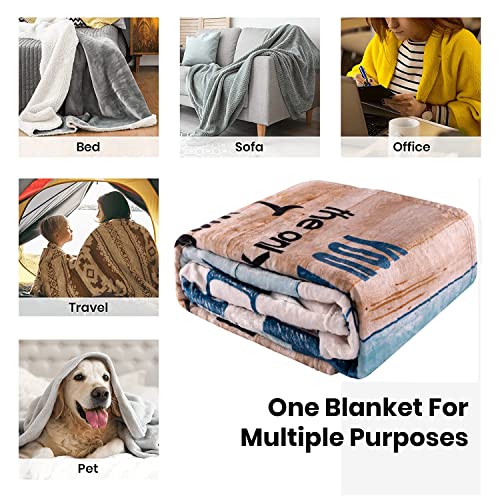  Nniversary Romantic Gifts For Husband, Ultra-Soft Micro Fleece Sherpa Throw Blanket, Valentines Day Gifts For Him, Husband Birthday Gifts From Wife, For Bedding Sofa And Travel (80x60inch)