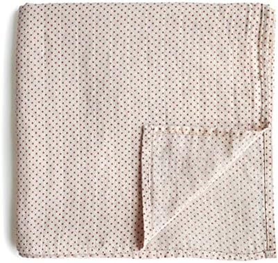  Mushie Muslin Baby Swaddle Blanket | 100% Organic Cotton (Sun)
