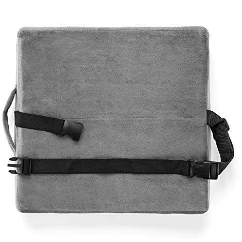  Buddy Lumbar Support Pillow - Office Chair & Car Seat Cushion Therapeutic Grade Memory Foam W/Adjustable Back, Removable, Washable Cover, Carrying Case, Back Pain Relief Guide, And Care Instructions