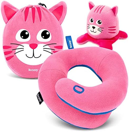  BCOZZY Kids Travel Neck Pillow, Supports The Neck, Head & Chin, Stops The Head From Falling Forward, For Kids Who Fall Asleep In The Car Seat & Plane, For Kids 3-7 Y/O, Navy