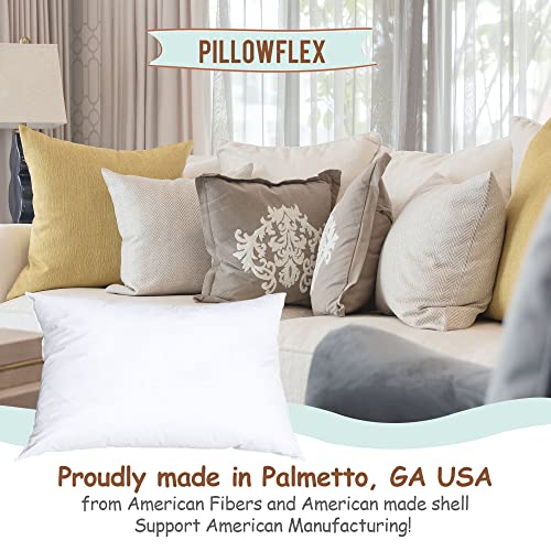  Pillowflex Synthetic Down Pillow Insert - 16x26 Down Alternative Pillow, Ultra Soft Body Pillow, Large Standard Body Bed Sleeping Pillow - 1 Decorative Pillow Form