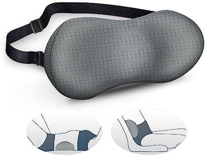  JUKAMO Lumbar Support Pillow For Office Chair And Car Seat With Adjustable Strap, Anti-Slip Back Support Pillow For Lower Back Pain Relief, Ergonomic Memory Foam With Washable Cover For Bed, Travel
