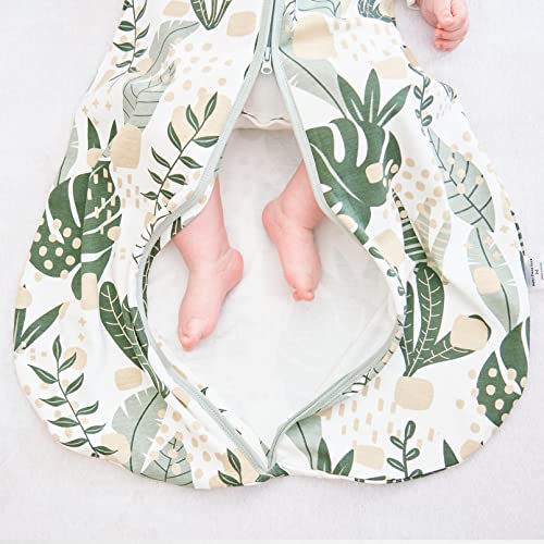  Yoofoss Baby Sleep Sack 0-6 Months Baby Wearable Blanket 100% Cotton 2-Way Zipper TOG 0.5 Toddler Sleeping Sack 3 Pack, Comfy Soft Lightweight Sleep Sacks For Babies(Small)