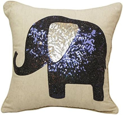  By Westex Urban Loft Sequin Heart Grey Cushion 18" X 18", 18 X 18, Multi-Coloured