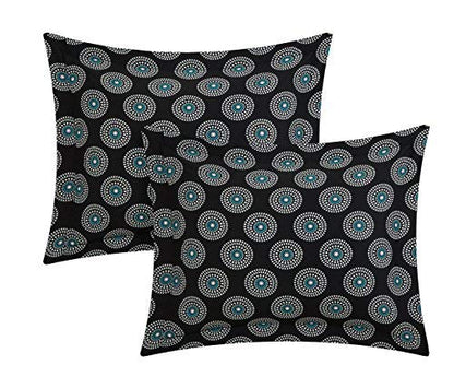  Chic Home Mornington Large Scale Contempo Bohemian Reversible Printed With Embroidered Details. King Bed In A Bag Comforter Set, Black