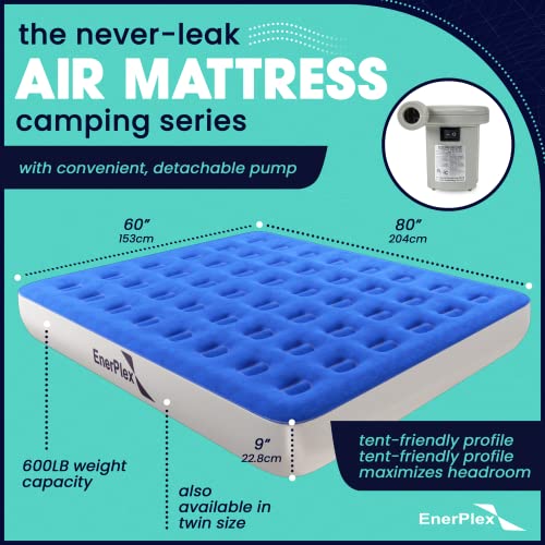  Never-Leak Camping Series Twin/Queen Camping Airbed With High Speed Pump Air Mattress Single High Inflatable Blow Up Bed For Home Camping Travel