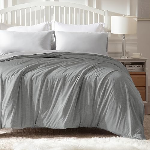  EXQ Home Cooling Cover 90x90-Queen Size Premium Soft Duvet Cover For Weighted Blanket With Zipper,Machine Washable (Dark Grey,Duvet Cover Only)