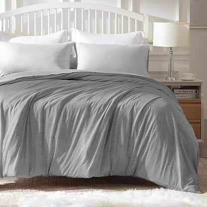  EXQ Home Cooling Cover 90x90-Queen Size Premium Soft Duvet Cover For Weighted Blanket With Zipper,Machine Washable (Dark Grey,Duvet Cover Only)
