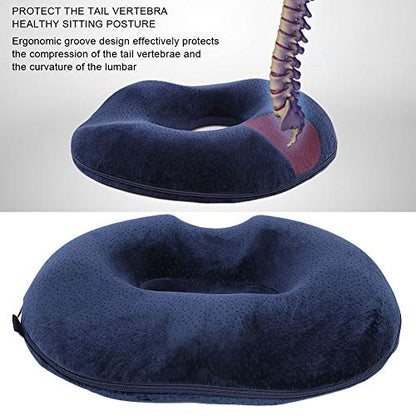  Donut Pillow Cushion, Memory Foam Donut Pillow, Hemorrhoid Cushion, Pain Relief Butt Treatment, Bed Sores, Sciatica, Pregnancy, Orthopedic Cushion For Home, Office, Car