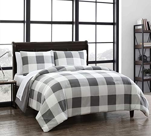  Buffalo Plaid 5pc Red And Black Bed In A Bag