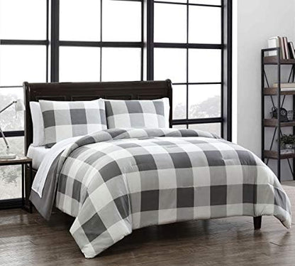  Buffalo Plaid 5pc Red And Black Bed In A Bag