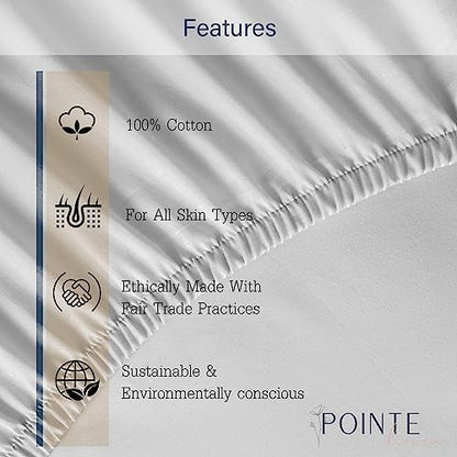  Pointehaven 180 GSM Velvet Feel Luxury 100% Cotton Printed Flannel Sheet Set,4PCS, Queen, Cats - Warm & Cozy - Pre-Shrunk -Deep Pockets - Elastic All Around-Comfy Double Brushed -