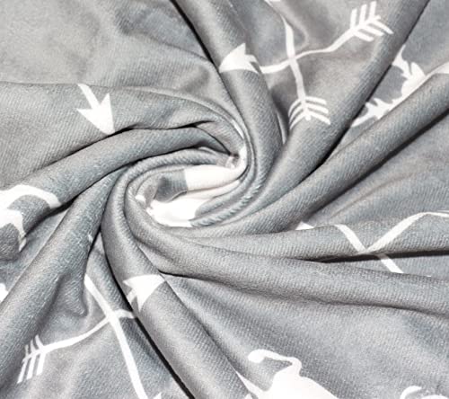  Soft Plush Deer Minky Baby Blanket For Boys Girls Unisex With Print Animal Pattern Double Layer Dotted Backing Bed Throws For Baby Crib Receiving For Newborns 30x40 Inches