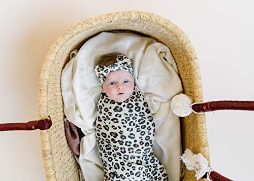 Large Premium Knit Baby Swaddle Receiving Blanket"Zara" By Copper Pearl