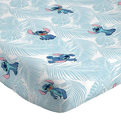  Jay Franco Disney Lilo & Stitch Floral Fun Twin Sheet Set - 3 Piece Set Super Soft And Cozy Kid’s Bedding - Fade Resistant Microfiber Sheets (Official Disney Product)