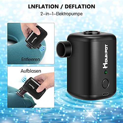  Electric Air Pump For Inflatables Air Mattress Pump For Inflatable Cushions Air Sofa Boat, Electric Pump With 4 Nozzles And 1 Storage Bag