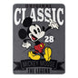 Disney 's Mickey Mouse, "A Classic" Micro Raschel Throw Blanket, 46" X 60", Multi Color